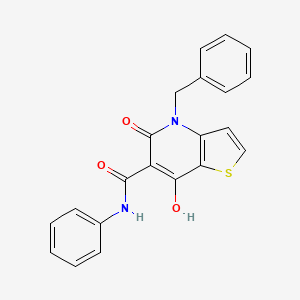 molecular formula C21H16N2O3S B2883822 4-(3-piperidin-1-ylpyrazin-2-yl)-N-[3-(trifluoromethyl)benzyl]benzamide CAS No. 1351794-39-2