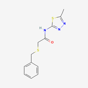 2-benzylsulfanyl-N-(5-methyl-1,3,4-thiadiazol-2-yl)acetamide