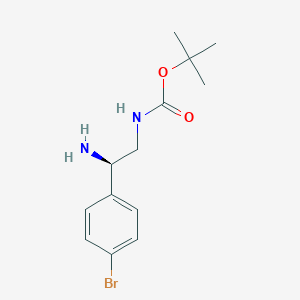 Tert-butyl N-[(2R)-2-amino-2-(4-bromophenyl)ethyl]carbamate
