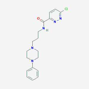 6-chloro-N-[3-(4-phenylpiperazin-1-yl)propyl]pyridazine-3-carboxamide