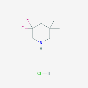 3,3-Difluoro-5,5-dimethylpiperidine;hydrochloride