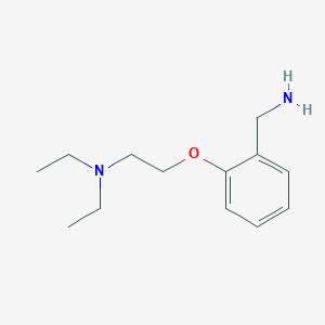 {2-[2-(Diethylamino)ethoxy]phenyl}methanamine