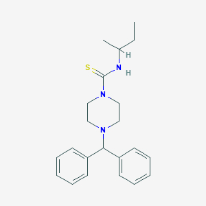 B2883857 4-benzhydryl-N-butan-2-ylpiperazine-1-carbothioamide CAS No. 461459-56-3