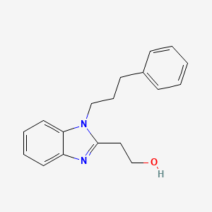 molecular formula C18H20N2O B2883877 2-[1-(3-Phenylpropyl)benzimidazol-2-yl]ethan-1-ol CAS No. 941479-08-9