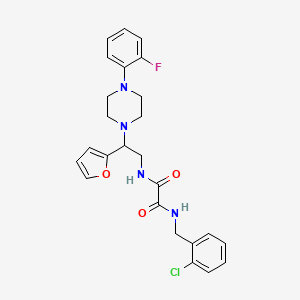 N1-(2-chlorobenzyl)-N2-(2-(4-(2-fluorophenyl)piperazin-1-yl)-2-(furan-2-yl)ethyl)oxalamide