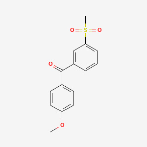 molecular formula C15H14O4S B2883880 (3-Methanesulfonylphenyl)(4-methoxyphenyl)methanone CAS No. 1097166-88-5