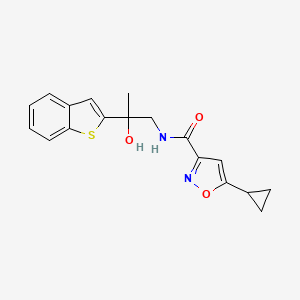 N-(2-(benzo[b]thiophen-2-yl)-2-hydroxypropyl)-5-cyclopropylisoxazole-3-carboxamide