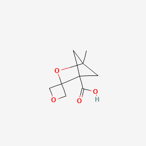 molecular formula C9H12O4 B2883885 1-Methylspiro[2-oxabicyclo[2.1.1]hexane-3,3'-oxetane]-4-carboxylic acid CAS No. 2490375-78-3