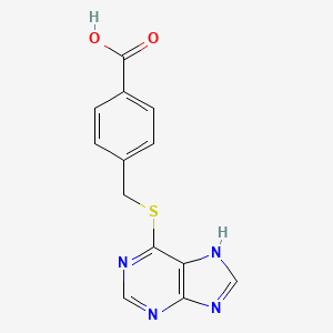 4-(7H-purin-6-ylsulfanylmethyl)benzoic Acid