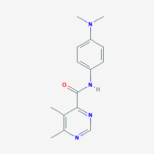 N-[4-(Dimethylamino)phenyl]-5,6-dimethylpyrimidine-4-carboxamide