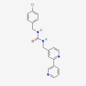 1-([2,3'-Bipyridin]-4-ylmethyl)-3-(4-chlorobenzyl)urea