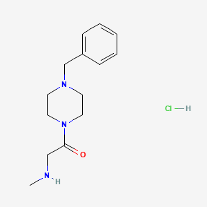 1-(4-Benzyl-1-piperazinyl)-2-(methylamino)-1-ethanone hydrochloride