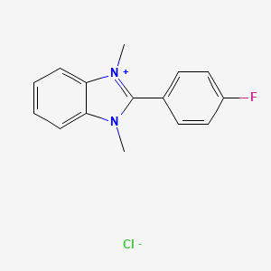 2-(4-fluorophenyl)-1,3-dimethyl-1H-benzo[d]imidazol-3-ium chloride