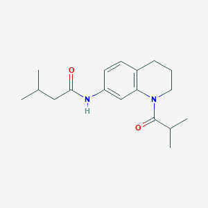 N-(1-isobutyryl-1,2,3,4-tetrahydroquinolin-7-yl)-3-methylbutanamide