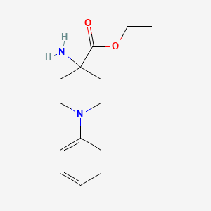 Ethyl 4-amino-1-phenylpiperidine-4-carboxylate