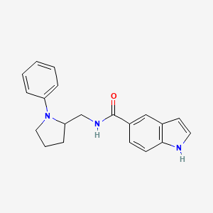 N-((1-phenylpyrrolidin-2-yl)methyl)-1H-indole-5-carboxamide