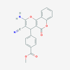 methyl 4-(2-amino-3-cyano-5-oxo-4H-pyrano[3,2-c]chromen-4-yl)benzoate