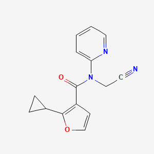 N-(cyanomethyl)-2-cyclopropyl-N-(pyridin-2-yl)furan-3-carboxamide
