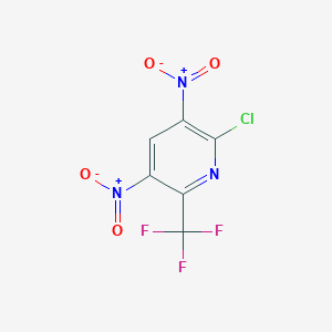 molecular formula C6HClF3N3O4 B2883950 2-氯-3,5-二硝基-6-(三氟甲基)吡啶 CAS No. 163238-99-1