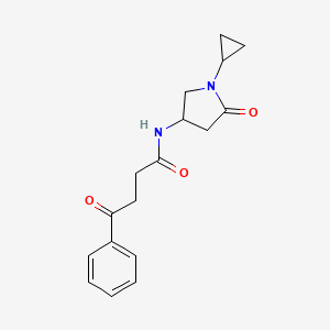 N-(1-cyclopropyl-5-oxopyrrolidin-3-yl)-4-oxo-4-phenylbutanamide