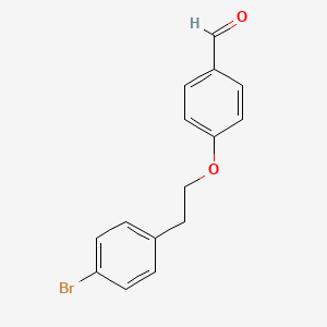 molecular formula C15H13BrO2 B2883963 4-(4-溴苯乙氧基)苯甲醛 CAS No. 955931-76-7