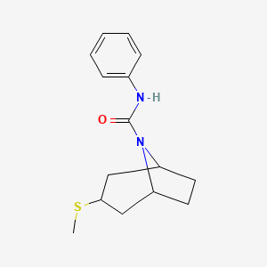 (1R,5S)-3-(methylthio)-N-phenyl-8-azabicyclo[3.2.1]octane-8-carboxamide