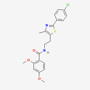 N-{2-[2-(4-chlorophenyl)-4-methyl-1,3-thiazol-5-yl]ethyl}-2,4-dimethoxybenzamide