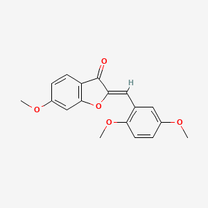 (Z)-2-(2,5-dimethoxybenzylidene)-6-methoxybenzofuran-3(2H)-one