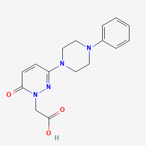 [6-oxo-3-(4-phenylpiperazin-1-yl)pyridazin-1(6H)-yl]acetic acid
