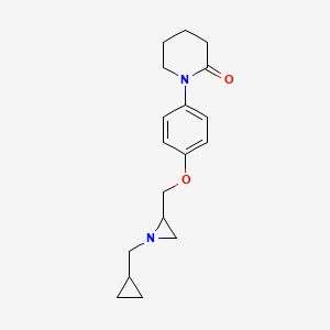 1-(4-{[1-(Cyclopropylmethyl)aziridin-2-yl]methoxy}phenyl)piperidin-2-one