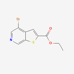 molecular formula C10H8BrNO2S B2884027 4-溴噻吩并[2,3-c]吡啶-2-甲酸乙酯 CAS No. 1809004-78-1