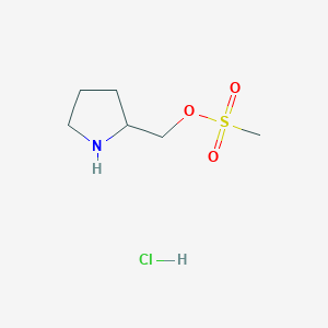 (Pyrrolidin-2-yl)methyl methanesulfonate hydrochloride