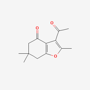 3-acetyl-2,6,6-trimethyl-6,7-dihydro-1-benzofuran-4(5H)-one