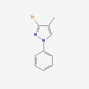 molecular formula C10H9BrN2 B2884060 3-Bromo-4-methyl-1-phenyl-1H-pyrazole CAS No. 1700661-39-7