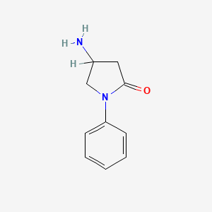 molecular formula C10H12N2O B2884068 4-Amino-1-phenylpyrrolidin-2-one CAS No. 3026-59-3