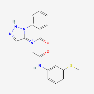 N-[3-(methylsulfanyl)phenyl]-2-{5-oxo-4H,5H-[1,2,3]triazolo[1,5-a]quinazolin-4-yl}acetamide