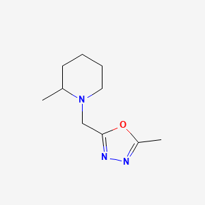 2-Methyl-5-((2-methylpiperidin-1-yl)methyl)-1,3,4-oxadiazole