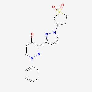 3-[1-(1,1-Dioxothiolan-3-yl)pyrazol-3-yl]-1-phenylpyridazin-4-one
