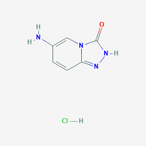 6-Amino-2H-[1,2,4]triazolo[4,3-a]pyridin-3-one;hydrochloride