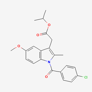 molecular formula C22H22ClNO4 B2884122 Isopropyl2-(1-(4-chlorobenzoyl)-5-methoxy-2-methyl-1H-indol-3-yl)acetate CAS No. 72616-25-2