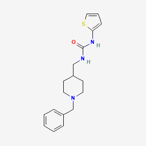 molecular formula C18H23N3OS B2884130 1-((1-Benzylpiperidin-4-yl)methyl)-3-(thiophen-2-yl)urea CAS No. 1207019-43-9