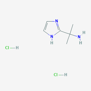 molecular formula C6H13Cl2N3 B2884139 2-(1H-imidazol-2-yl)propan-2-amine dihydrochloride CAS No. 1909317-10-7