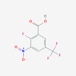 molecular formula C8H3F4NO4 B2884158 2-Fluoro-5-trifluoromethyl-3-nitrobenzoic acid CAS No. 1389313-52-3