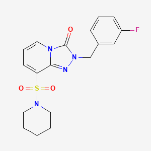 2-(3-fluorobenzyl)-8-(piperidin-1-ylsulfonyl)-[1,2,4]triazolo[4,3-a]pyridin-3(2H)-one