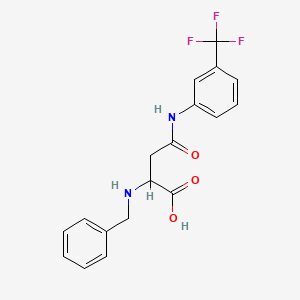 2-(Benzylamino)-4-oxo-4-((3-(trifluoromethyl)phenyl)amino)butanoic acid
