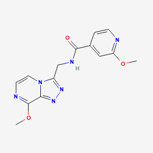2-methoxy-N-((8-methoxy-[1,2,4]triazolo[4,3-a]pyrazin-3-yl)methyl)isonicotinamide