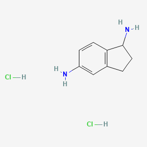 2,3-dihydro-1H-indene-1,5-diamine dihydrochloride