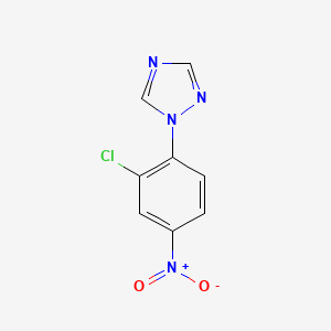 molecular formula C8H5ClN4O2 B2884241 1-(2-Chloro-4-nitrophenyl)-1H-1,2,4-triazole CAS No. 856452-73-8
