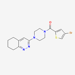 (4-Bromothiophen-2-yl)(4-(5,6,7,8-tetrahydrocinnolin-3-yl)piperazin-1-yl)methanone