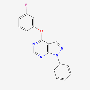 4-(3-fluorophenoxy)-1-phenyl-1H-pyrazolo[3,4-d]pyrimidine